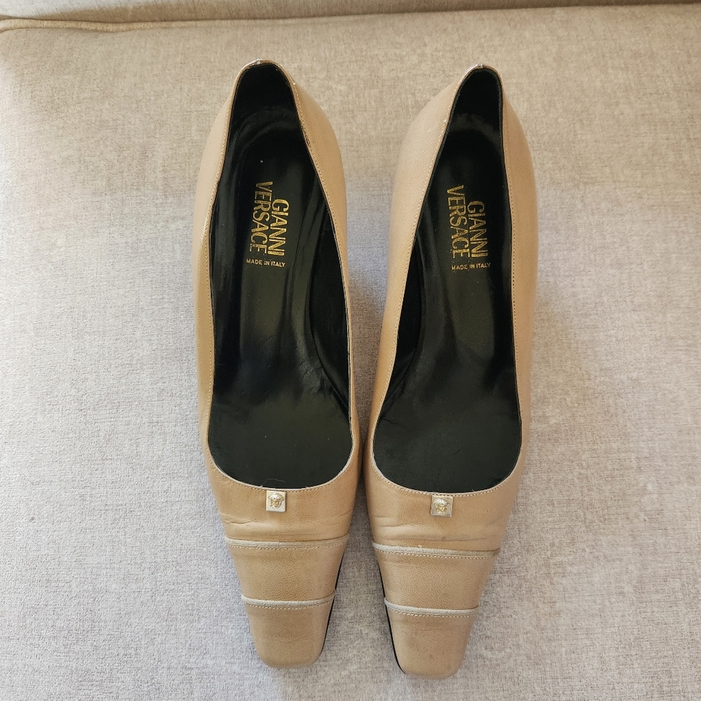 Versace Women's Beige Heels